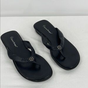 BARE TRAPS BAXTER SIZE 7 M Women's Black Sandals